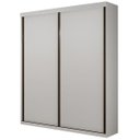 Ver imagem 2 de Guarda Roupa Solteiro 2 Portas 3 Gavetas - Búzios-Neve - Star Móveis