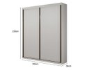 Ver imagem 4 de Guarda Roupa Solteiro 2 Portas 3 Gavetas - Búzios-Neve - Star Móveis