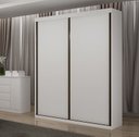 Ver imagem 1 de Guarda Roupa Solteiro 2 Portas 3 Gavetas - Búzios-Neve - Star Móveis