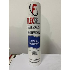 FLEXSELL- KIT COM 2 TUBOS COLA RODAPÉ ACRILICO TUBO 400G CADA