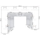 Ver imagem 2 de KIT CLOSET COM GAVETEIROS E CABIDEIRO A 2,40 M418.B MUNDI MOVEIS