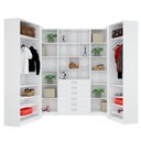 Ver imagem 1 de KIT CLOSET COM GAVETEIROS E CABIDEIRO A 2,40 M418.B MUNDI MOVEIS