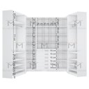 Ver imagem 3 de KIT CLOSET COM GAVETEIROS E CABIDEIRO A 2,40 M418.B MUNDI MOVEIS