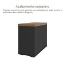 Ver imagem 7 de Kit 2 Armários para Escritório Alto e Baixo com Chave Marrom/Nogal/Preto Artany