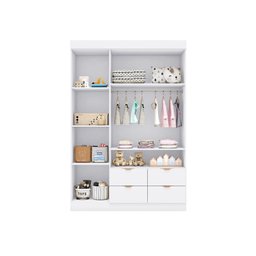 Quarto Infantil Ayla Branco C/ Amadeirado _ Phoenix Baby - 4