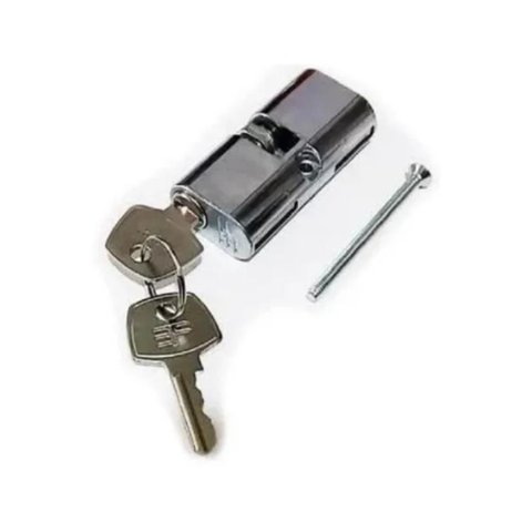 Cilindro Miolo para Fechadura Haga H1000 Cromado (grosso)