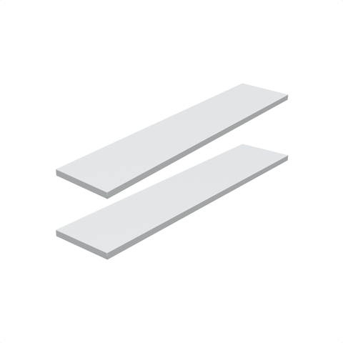 Kit 2 Prateleira Branca 70X15 + Suporte Flutuante Mdf  Organizadora Decoração Cozinha Banheiro Sala