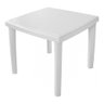 Mesa de Plástico Quadrada 4 Lugares Pés de Plástico Me3 Cor:branco - 1