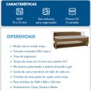 Ver mais imagens de Cama de Solteiro First Horizontal com Baú Office 205x137cm Branco/Freijó Fhso