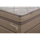 Ver imagem 4 de Cama Box Solteiro 88x188x58cm Molas Ensacadas Toronto Montreal Bege/Dourado