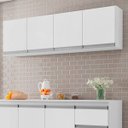 Ver imagem 3 de Armário Aéreo Cozinha Andréia 4 Portas 150 Cm Branco Ajl Móveis