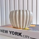 Ver imagem 2 de Vaso cachepot cor areia pequeno enfeite moderno de cerâmica