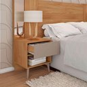 Ver imagem 5 de Cabeceira de Casal Extensível King com 2 Mesas de Cabeceira