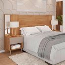 Ver imagem 4 de Cabeceira de Casal Extensível King com 2 Mesas de Cabeceira