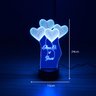 Luminária de Led - Corações para Escrever - 2