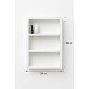 Ver imagem 3 de Nicho Branco de Parede Banheiro com Prateleira Mdp