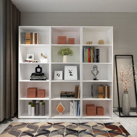 Conjunto Sala de Estar: 3 Estantes Multy 3912