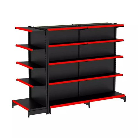 Gondola Centro 170 Fit Ate 2 Metros 1 Ponta Preto 25b Pe Vermelho