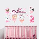 Ver imagem 2 de Adesivo Decorativo de Parede Infantil Animais Bailarinas Fama Adesivos Bailarinas Animais