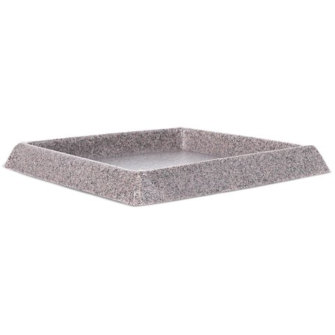 Prato para Vaso Quadrado Pedra 21 Afort