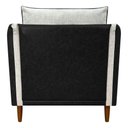 Ver mais imagens de Kit 2 Poltronas Decorativa para Sala Recepção Consultório Aviv Luxo Corino e Linho