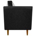 Ver imagem 6 de Kit 2 Poltronas Decorativa para Sala Recepção Consultório Aviv Luxo Corino e Linho