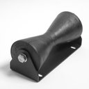 Ver imagem 3 de Kit Rolete borracha 185mm com suporte para reboque barco lancha