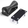 Kit Rolete borracha 185mm com suporte para reboque barco lancha - 1