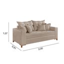 Ver imagem 3 de Sofá Martins M-205 Linho 200cm Living Estofados Martins