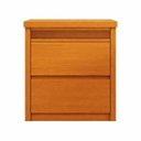 Ver imagem 1 de Mesa de Cabeceira 2 Gavetas 100%mdf Paolo - Bettio Móveis