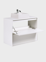 Ver imagem 5 de Gabinete para Banheiro com Cuba 80cm Mdf Branco Dubai - On Móveis