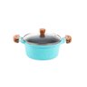 Jogo Panela Azul Antiaderente Cerâmica Javali AM 16 a 24 - 2