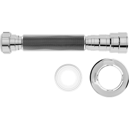 Sifao Tubo Extensivo Cromado C/ Canopla 70cm - Blukit - 1