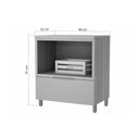 Ver imagem 2 de Gabinete Banheiro Marquesa c/1GAV e Nicho 80cm Greige Nesher
