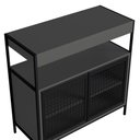 Ver imagem 5 de Armario Gabinete Industrial Banheiro P1038 Grafite Pp Milani Store