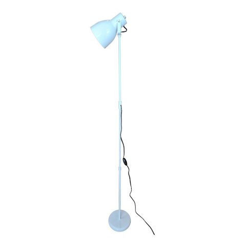 Luminária de Chão com Cúpula Articulada Gira 360 Graus para Cima e para Baixo - Branco
