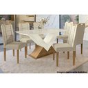 Ver imagem 5 de Kit 6 Cadeiras Sala Jantar 2cad150ea 6 Un Eucalipto/suede Marrom A033 - Kappesberg