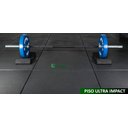 Ver imagem 2 de Kit 04 Placas Piso De Borracha Fitness 0,50 x 0,50m 16mm Preto Ultra Impact Decortech