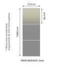 Ver imagem 3 de Kit Madesa com 3 Espelhos de 66,7 x 72,9cm para Guarda-Roupa