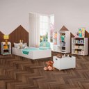 Ver imagem 1 de Quarto Infantil Completo Montessoriano 2 Gavetas Branco - Olivar Móveis