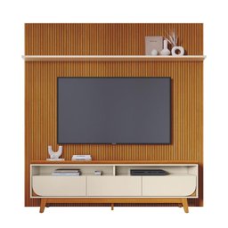 Kit Suporte de Tv e Aparador Evora Cinamomo Off White - 2