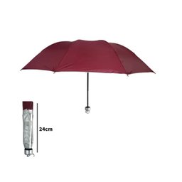 Guarda Chuva Proteção Solar Resistente Cabe na Bolsa Vermelh - 4