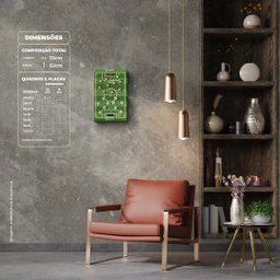 Futebol de Botão- Quadros ou Placas Modulares com 2 Peças - 2