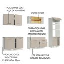 Ver imagem 5 de Armário de Cozinha Completa 310 Cm Branco/crema Agata Madesa 01