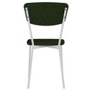 Ver imagem 7 de Cadeira Estofada para Sala de Jantar Village Branco C01 Linho Verde Musgo - Lyam Decor