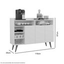 Ver imagem 5 de Buffet Celta 03 Portas Branco - Giga