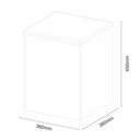 Ver imagem 3 de Mesa com 4 Banquetas Berlim Boreal/preto Fosco/pret - Móveis Arapongas Boreal/preto Fosco/preto