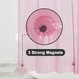Barossa Design Forro de Chuveiro Peva com 3 Ímãs Rosa - 3