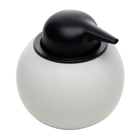 Porta Sabonete Liquido de Ceramica Granada 350ml Branco