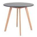 Ver imagem 1 de Mesa redonda Leda - 80 cm - Preto